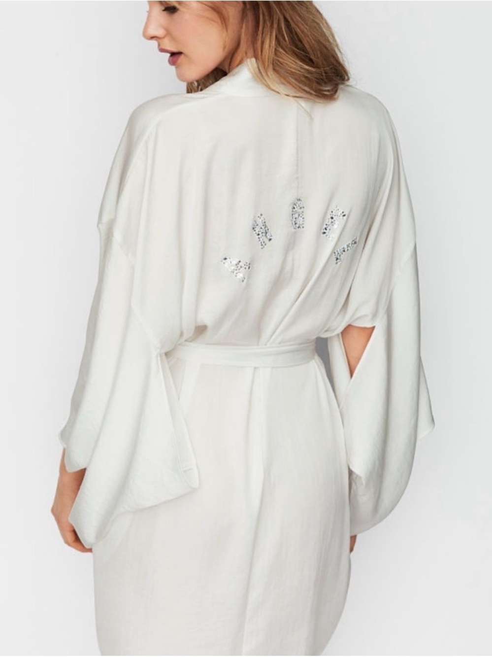 Victoria’s Secret Embellished Satin Robe - rare vintage